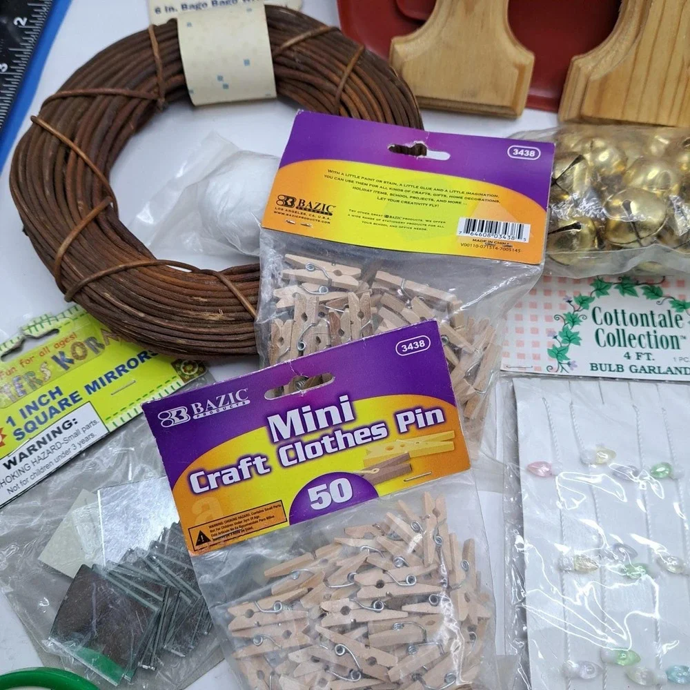 Vintage Mixed Craft Lot DIY Supplies 1970s 1980s 1990s Original Packages